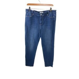 J. Jill NEW Straight Leg Weekender Jeans in French Blue Wash Size 14